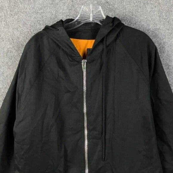 En Noir Jacket Men's Medium Long NWT Hooded 100% Cotton Embroidered M - Picture 2 of 8